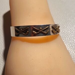Courtney Peterson Sterling Silver Golf Club Bracelet